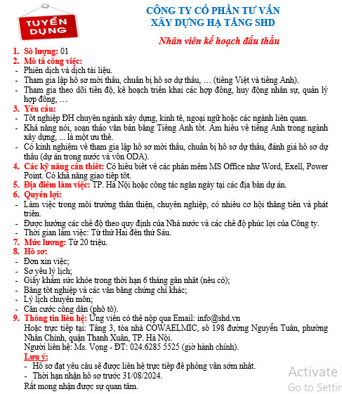 lĩnh vực hoạt động